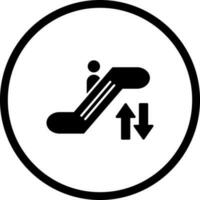 icono de vector de escalera mecánica