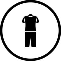 icono de vector de traje de pijama