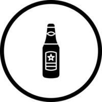 icono de vector de botella de cerveza