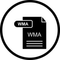 icono de vector de wma