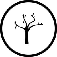 Tree with no Leaves Vector Icon