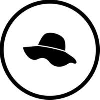 icono de vector de sombrero