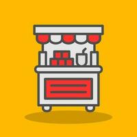 Donation Stall Vector Icon Design