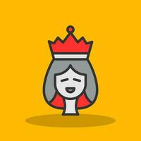 diseño de icono de vector de reina