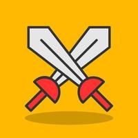 Swords Vector Icon Design