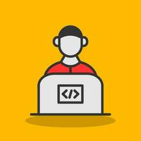 Senior Developer Vector Icon Design