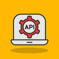 diseño de icono de vector de API