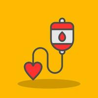 Blood Donation Vector Icon Design