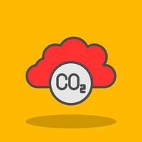 diseño de icono de vector de dióxido de carbono