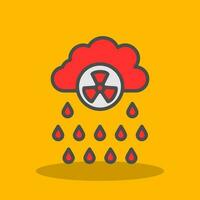 diseño de icono de vector de lluvia ácida