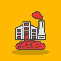 Factory Waste Vector Icon Design