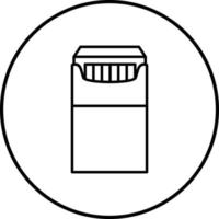 Unique Packet of Cigarettes Vector Icon