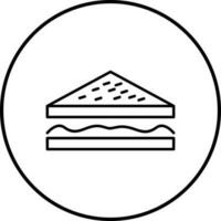 icono de vector de sándwich único