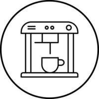 icono de vector de máquina de café único