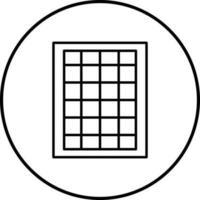 Table of Rates Vector Icon