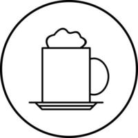 icono de vector de capuchino