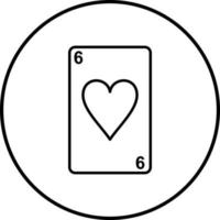 icono de vector de tarjeta de corazones