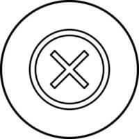 Do Not Cross Vector Icon