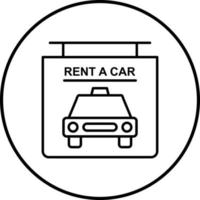 Rent a Car Vector Icon