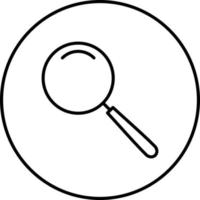 Unique Magnifier Vector Icon