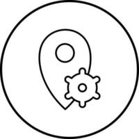Location Settings Vector Icon