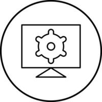 Computer Settings Vector Icon