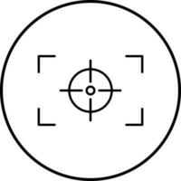 Unique Focus Horizontal Vector Icon