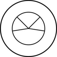 icono de vector de análisis de gráfico circular