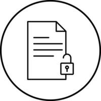 Unlock Documents Vector Icon