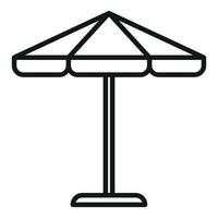 Exterior umbrella icon outline vector. Luxury bar vector