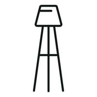 Bar chair icon outline vector. Interior furniture vector