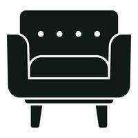 Relax armchair icon simple vector. Furniture chair vector