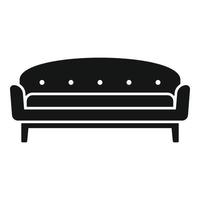 Luxury sofa icon simple vector. Room furniture vector