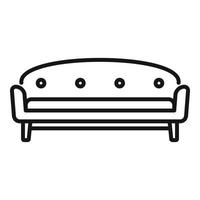 Luxury sofa icon outline vector. Room furniture vector