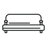 Lounge sofa icon outline vector. Room furniture vector