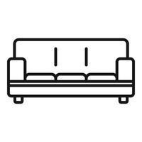 Style sofa icon outline vector. Room furniture vector