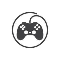 vídeo juego controlador logo icono vector ilustración