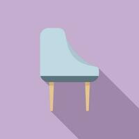 Luxury chair icon flat vector. Interior sofa vector