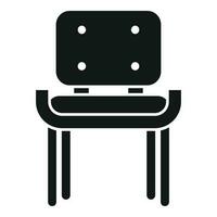 relajarse suave silla icono sencillo vector. oficina VIP vector