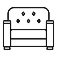 Sofa relax icon outline vector. Interior furniture vector