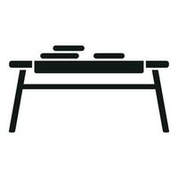 Table icon simple vector. Interior furniture vector