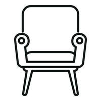 Relax armchair icon outline vector. Interior furniture vector