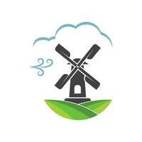 wind mill icon vector illustration