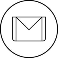 icono de vector de correo electrónico único