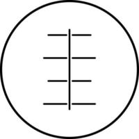 Unique Center Align Vector Icon