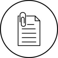 Unique Attachment Vector Icon