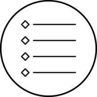 Unique Bulleted list Vector Icon
