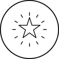 icono de vector de estrella única