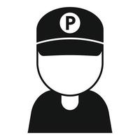 Parking man icon simple vector. Home place vector