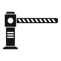 Parking barrier icon simple vector. Space truck vector